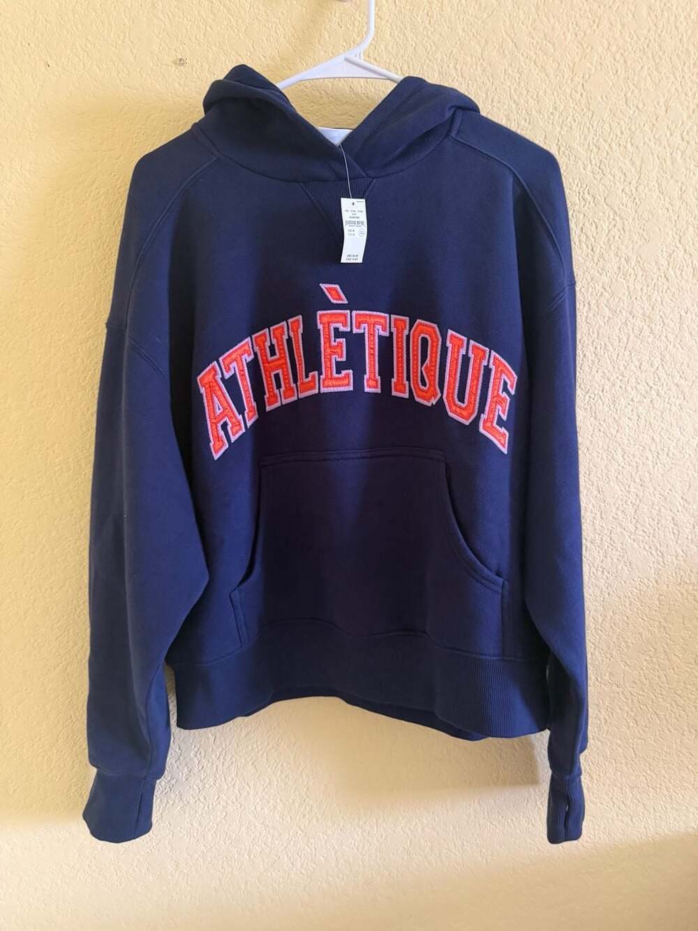 Aerie Offline Athletique Graphic Hoodie Navy Blue Size M